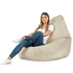 Pouf Drop XXL avec texture douce pour un espace de vie agréable