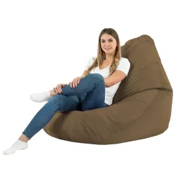 Pouf avec Dossier XXL Drop - Velours Soft – vue 28