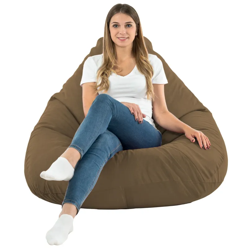 Pouf avec Dossier XXL Drop - Velours Soft – vue 68