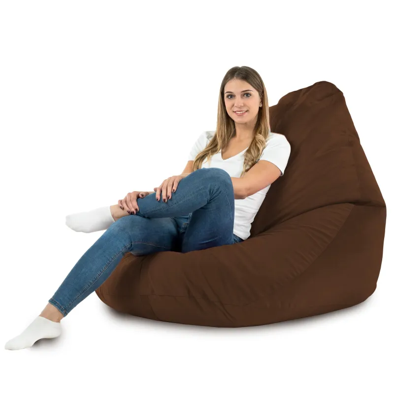 Pouf avec Dossier XXL Drop - Velours Soft – vue 29