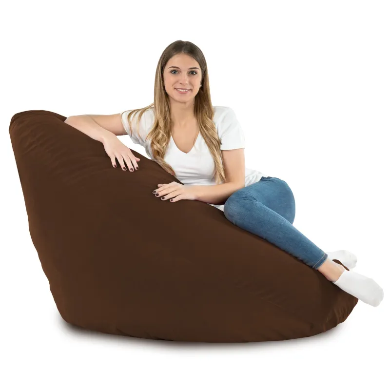 Pouf avec Dossier XXL Drop - Velours Soft – vue 49