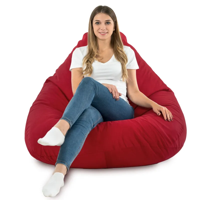 Pouf avec Dossier XXL Drop - Velours Soft – vue 72
