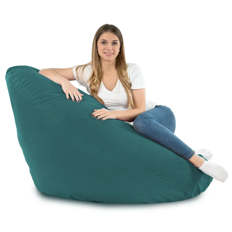 Pouf avec Dossier XXL Drop - Velours Soft – vue 54