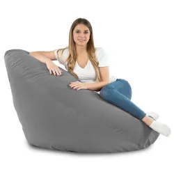 Pouf avec Dossier XXL Drop - Velours Soft – vue 56