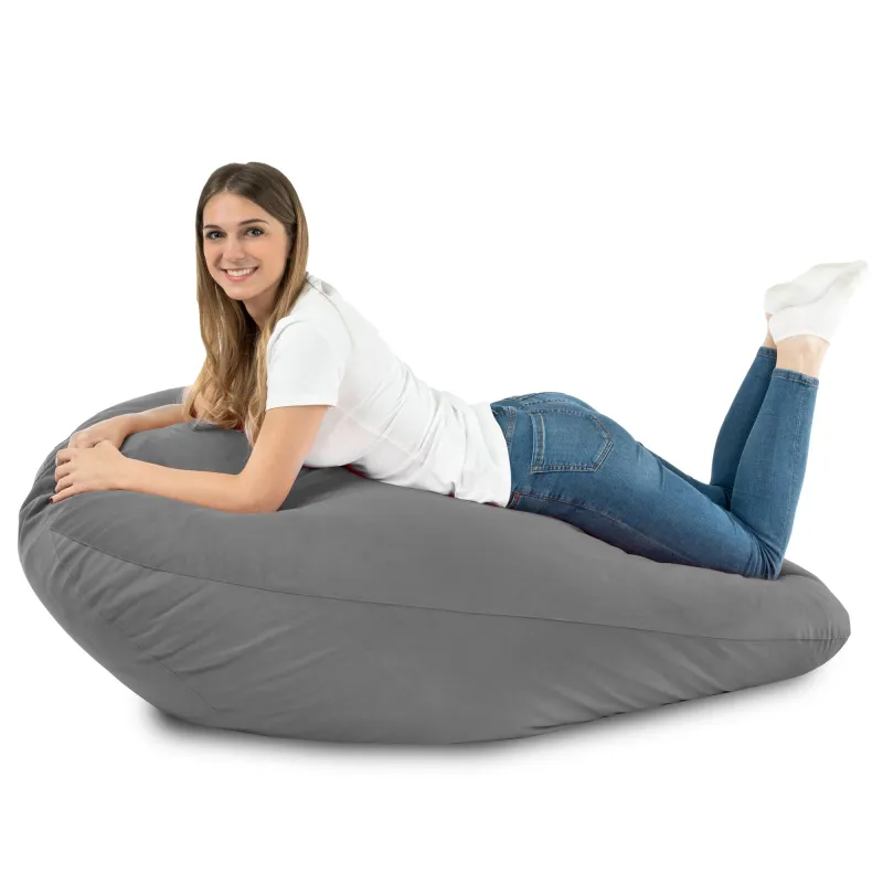 Pouf avec Dossier XXL Drop - Velours Soft – vue 95
