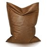 Marron Pouf Poire Coussin Premium Naturel Cuir