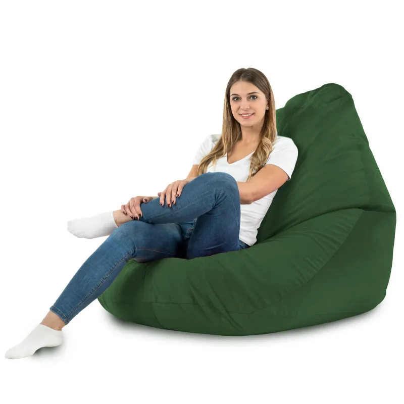 Pouf avec Dossier XXL Drop - Velours Soft – vue 39