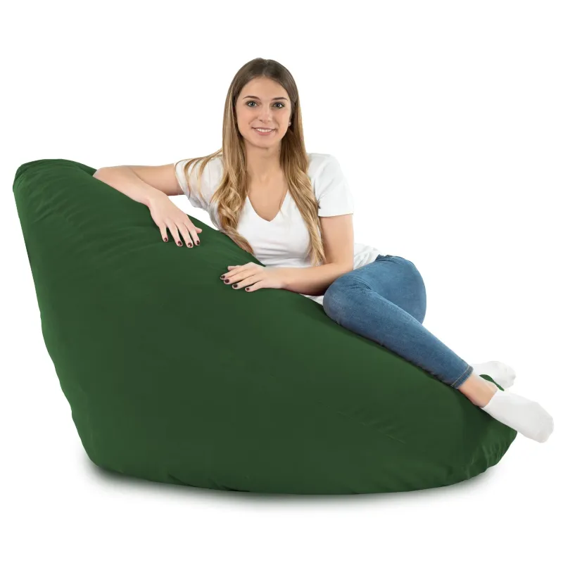 Pouf avec Dossier XXL Drop - Velours Soft – vue 59