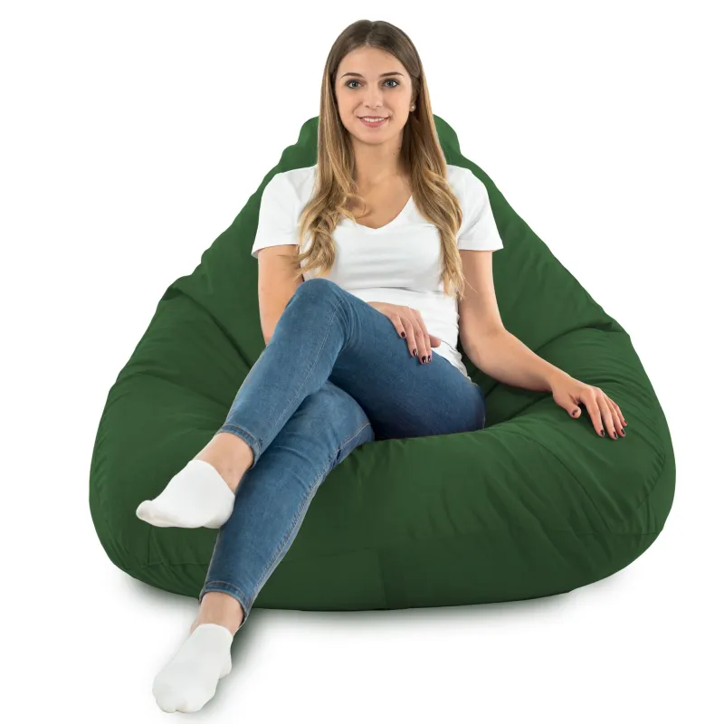 Pouf avec Dossier XXL Drop - Velours Soft – vue 79
