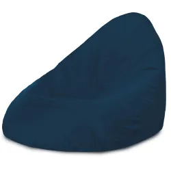 Pouf avec Dossier XXL Drop - Velours Soft
