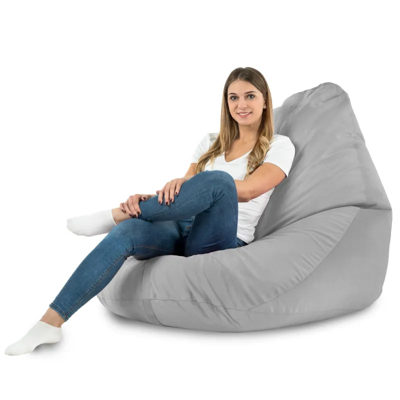 Pouf avec Dossier XXL Drop - Velours Soft – vue 21