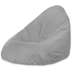 Pouf avec Dossier XXL Drop - Velours Soft