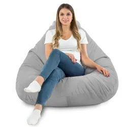 Pouf avec Dossier XXL Drop - Velours Soft – vue 61