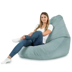 Pouf avec Dossier XXL Drop - Velours Soft – vue 23