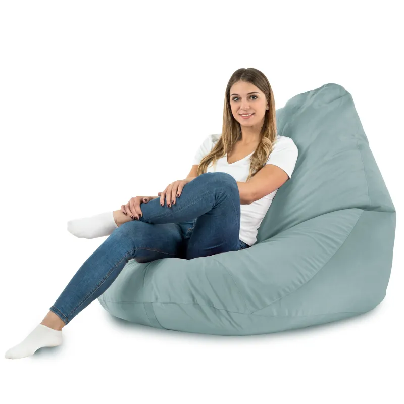 Pouf avec Dossier XXL Drop - Velours Soft – vue 23