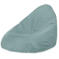 Pouf avec Dossier XXL Drop - Velours Soft