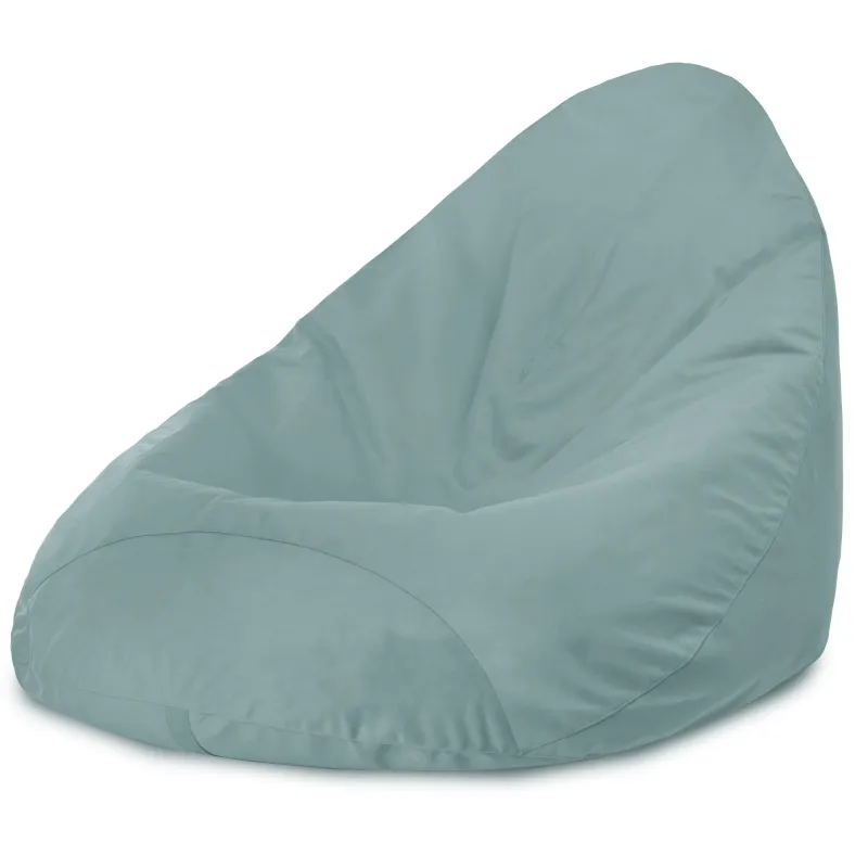 Pouf avec Dossier XXL Drop - Velours Soft – vue 3