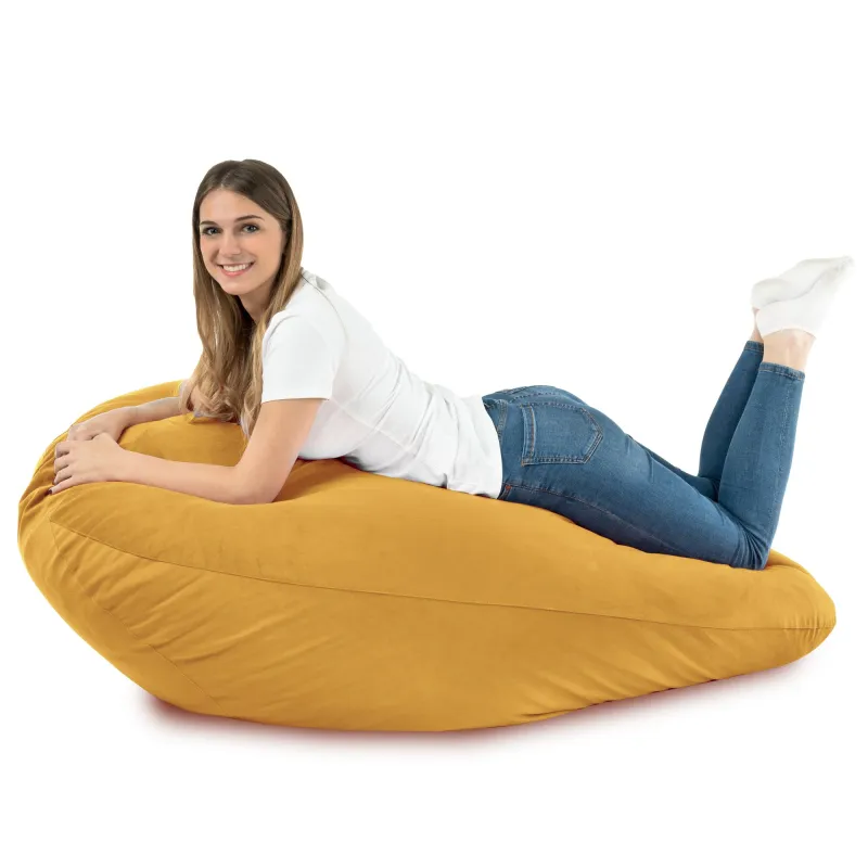 Pouf avec Dossier XXL Drop - Velours Soft – vue 84