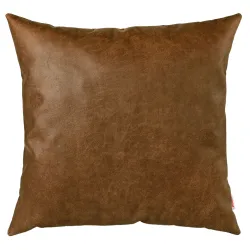 Coussin décoratif carré - Cuir Naturel Premium