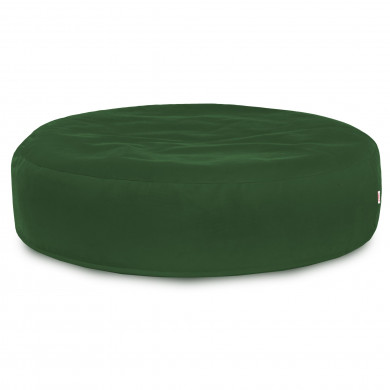 Vert foncé Coussin Pouf Rond Monaco velours