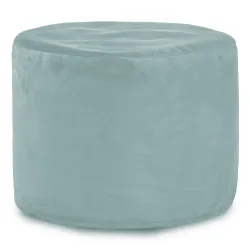 Pouf Rond Cylindre - Velours Soft