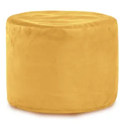 Pouf Rond Cylindre - Velours Soft