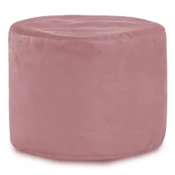 Pouf Rond Cylindre - Velours Soft