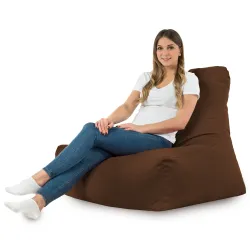 Fauteuil Pouf avec Dossier Bali - Velours Soft – vue 31