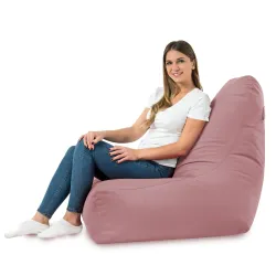 Fauteuil Pouf avec Dossier Bali - Velours Soft – vue 48