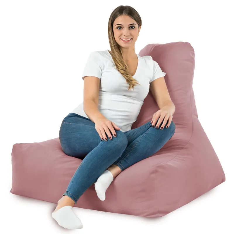 Fauteuil Pouf avec Dossier Bali - Velours Soft – vue 78