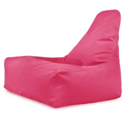 Fauteuil Pouf avec Dossier Bali - Velours Soft