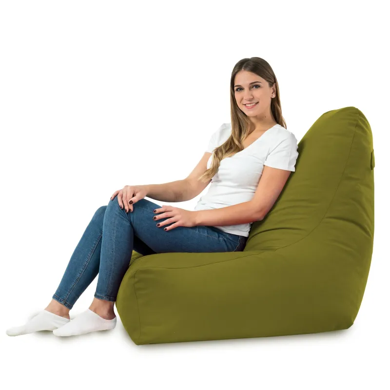 Fauteuil Pouf avec Dossier Bali - Velours Soft – vue 51