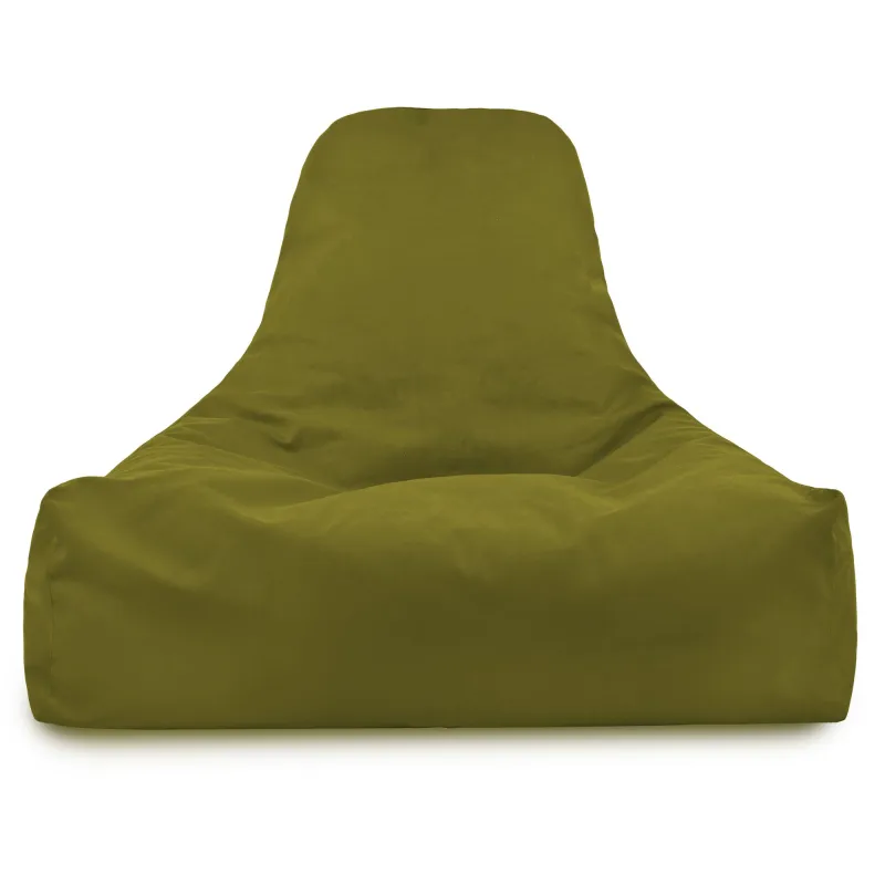 Fauteuil Pouf avec Dossier Bali - Velours Soft – vue 21