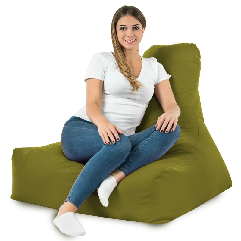 Fauteuil Pouf avec Dossier Bali - Velours Soft – vue 81