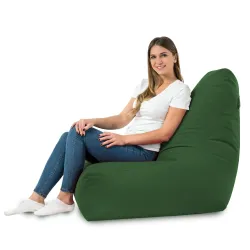 Fauteuil Pouf avec Dossier Bali - Velours Soft – vue 52