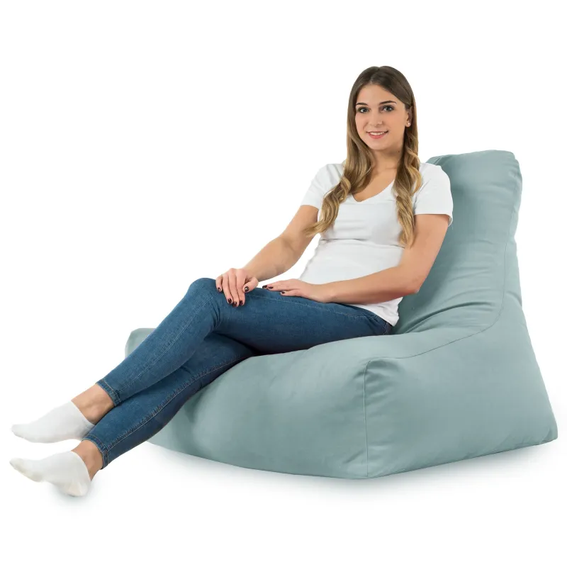 Fauteuil Pouf avec Dossier Bali - Velours Soft – vue 38