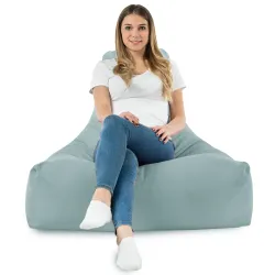 Fauteuil Pouf avec Dossier Bali - Velours Soft – vue 68