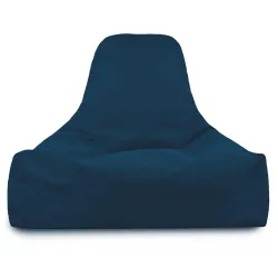 Fauteuil Pouf avec Dossier Bali - Velours Soft – vue 25