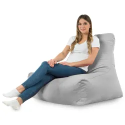Fauteuil Pouf avec Dossier Bali - Velours Soft – vue 42