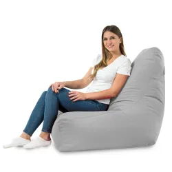 Fauteuil Pouf avec Dossier Bali - Velours Soft – vue 57