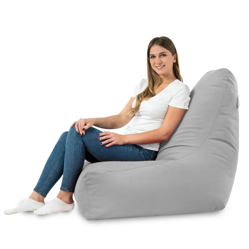 Fauteuil Pouf avec Dossier Bali - Velours Soft – vue 57