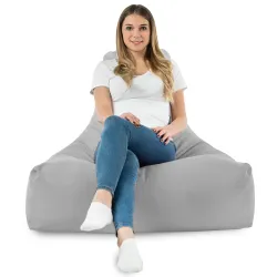 Fauteuil Pouf avec Dossier Bali - Velours Soft – vue 72