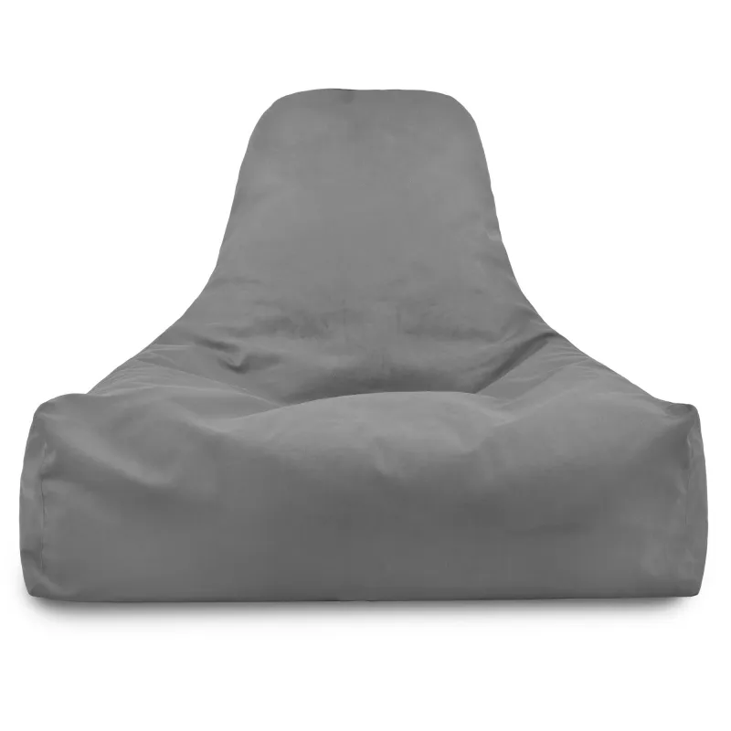 Fauteuil Pouf avec Dossier Bali - Velours Soft – vue 28