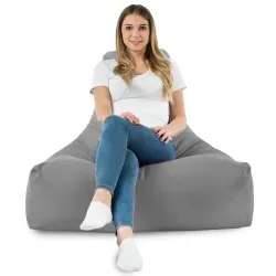 Fauteuil Pouf avec Dossier Bali - Velours Soft – vue 73