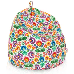 Pouf Poire pour enfants - Tissu Imprimé Premium