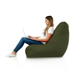 Fauteuil Pouf avec Dossier Bali - Outdoor Pro d'extérieur Jardin Imperméable – vue 120