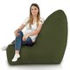 Vert foncé Pouf Poire Fauteuil Distinto Jardin nylon