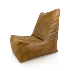 Fauteuil Pouf Relax XXL pour adultes Disinto - Cuir Naturel Premium – vue 3