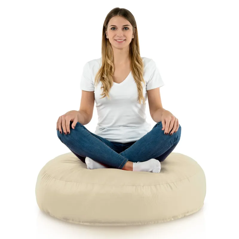 Coussin Pouf de Sol Rond - Outdoor Pro d'extérieur Jardin Imperméable – vue 2