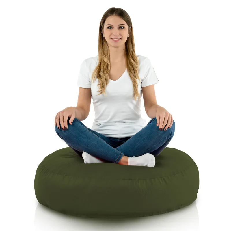 Coussin Pouf de Sol Rond - Outdoor Pro d'extérieur Jardin Imperméable – vue 2